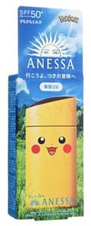 SHISEIDO Pokemon Pikachu Anessa Perfect UV Sunscreen Skincare Milk SPF 50+ PA++++ - Zonnebrandcrème