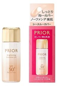 SHISEIDO Prior Brightening Emulsion UV See-Through Cover SPF 50+ PA++++ 31ml