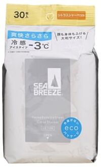 SHISEIDO Sea Breeze Face & Body Ice Sheet N Citrus Sherbe 30 pcs