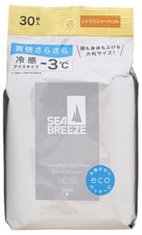 SHISEIDO Sea Breeze Face & Body Ice Sheet N Citrus Sherbe Citrus Sherbe - 30 pcs
