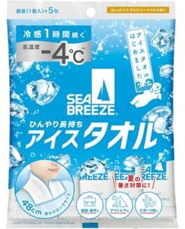 SHISEIDO Sea Breeze Ice Towel Body Sheet Citrus Sherbet 5 pcs