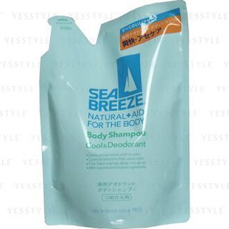 SHISEIDO Sea Breeze Natural+Aid Body Shampoo Cool & Deodorant Refill 400ml