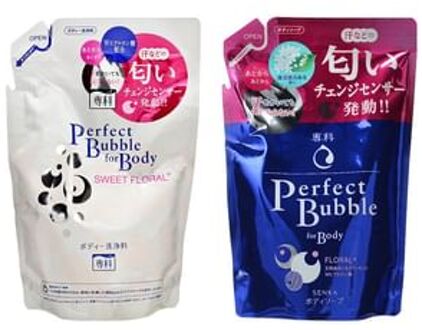 SHISEIDO Senka Perfect Bubble For Body Floral + - 350ml Refill