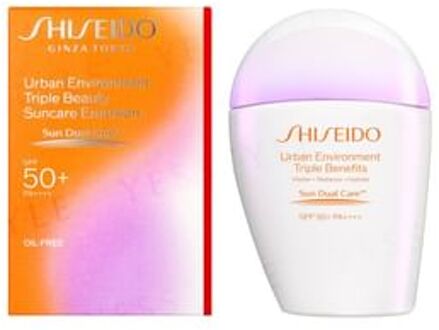 SHISEIDO Suncare Urban Environment Triple Beauty Suncare Emulsion Oil-Free SPF 50+ PA++++ 30ml