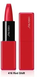 SHISEIDO TechnoSatin Gel Lipstick 416 Red Shift