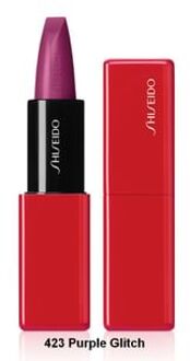 SHISEIDO TechnoSatin Gel Lipstick 423 Purple Glitch
