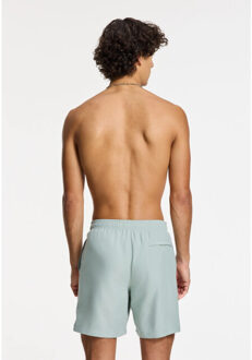 SHIWI Heren zwemshort mike 7" effen lichtgroen - maat XXXL Grijs