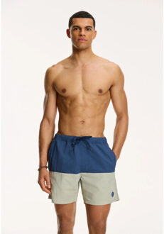 SHIWI Heren zwemshort nick colorblock - maat XL Blauw