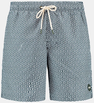 SHIWI Mike Geometrische Print Zwembroek Groen - S