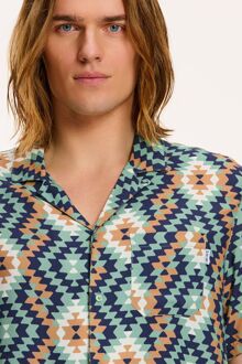 SHIWI Overhemd Mayan Geo Groen - L,M,XL