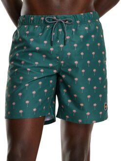 SHIWI Scratch Palm Zwemshort Heren groen - roze - XL