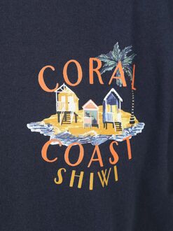SHIWI T-Shirt Finn Coral Coast Navy Donkerblauw - L,M,S,XL