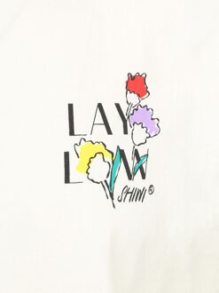 SHIWI T-Shirt Finn Sketched Flowers Off White Wit - L,M,S,XL