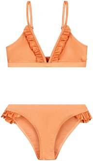 SHIWI Zomer bikini meisjes - oranje perzik - Blake - triangel set - Maat 170/176