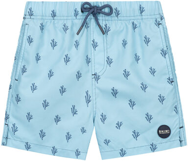 SHIWI Zomer zwembroek jongens - hemels blauw, koraal - Milo - Maat 146/152
