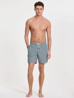 SHIWI Zwembroek Mike Geo Tile Donkergroen - L,M,S