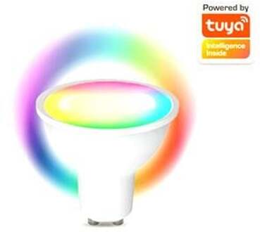 SHL-450 - Smart home multi colour LED lamp GU10 spot met WiFi-Werkt met TUYA