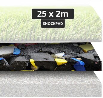 Shockpad tegel 1 x 2 meter