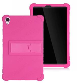 Shockproof Silicon Case Voor Lenovo Tab M8 TB-8505F TB-8505X 8.0 Inch Tablet Cover Voor Lenovo Tab M8 Funda Conque Case cover roos rood