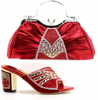 Shoe and Bag Set for Party In Women Luxury Shoes Women Designers Nigerian Women Party Pumps with Purse
