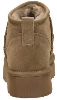 Shoecolate classic ultra faux fur boot bont dames Taupe - 39