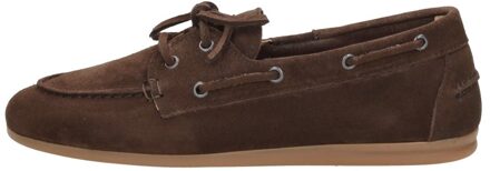 Shoecolate Dames Bootschoen Donkerbruin - 39