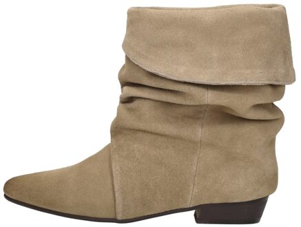 Shoecolate Enkellaarsjes Hak Beige - 40