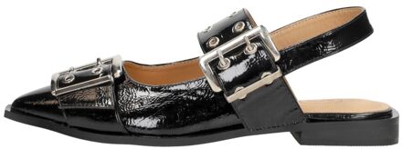 Shoecolate Slingbacks Zwartlak Zwart lak - 38