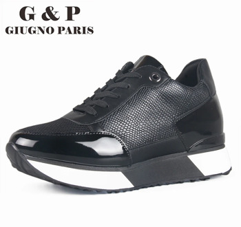 Shoes for women sneakers black casual shoes low heel shoes lace-up women's flats sneakers hidden heel super comfortable shoe