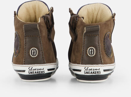 Shoesme Babyschoenen groen Leer Bruin - 18,19,20