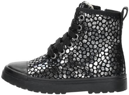 Shoesme Biker-Boots SW23W001-I Zwart / Zilver-24 maat 24 Silver