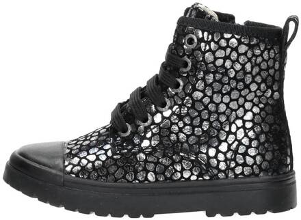 Shoesme Biker-Boots SW23W001-I Zwart / Zilver-25 maat 25 Silver