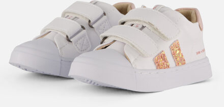 Shoesme Glitter Sneakers wit Leer - 23,24,25,26,27