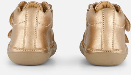Shoesme leren lopen schoenen met velcro goud - 19