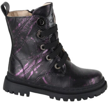 Shoesme Ntw007-f meisjes veterboots Rood - 24