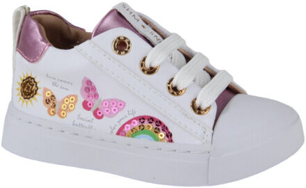 Shoesme Sh24s003-a meisjes veterschoenen Wit - 23