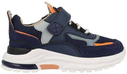 Shoesme Sneakers NR22S100-L Blauw / Oranje maat