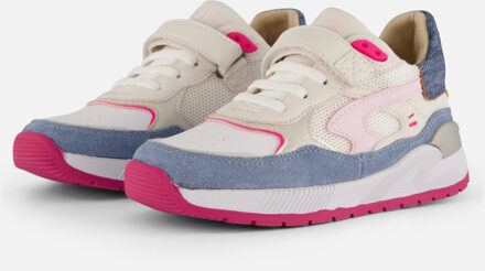 Shoesme Trainer Sneakers blauw Leer - 28,29,30,31,32,33,34,35