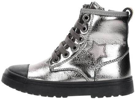 Shoesme Veterschoen Hoog Zilver Zilverkleur - 25