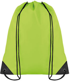 Shoop polyester 190t trekkoordzak Groen - One size