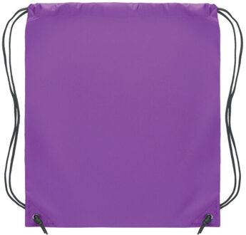 Shoop polyester 190t trekkoordzak - maat One size Paars