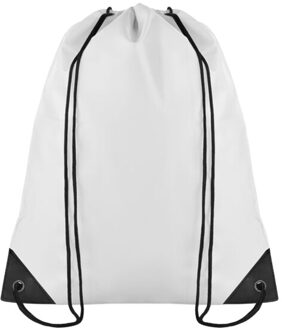 Shoop polyester 190t trekkoordzak Wit - One size