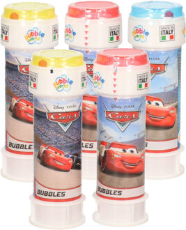 Shoppartners 10x Disney Cars bellenblaas flesjes met bal spelletje in dop 60 ml voor kinderen