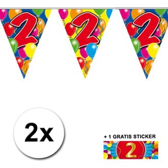 Shoppartners 2 Vlaggenlijnen 2 jaar met gratis sticker