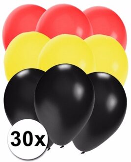 Shoppartners 30x ballonnen in duitse kleuren