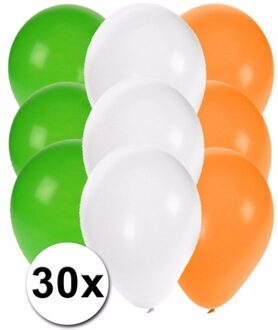 Shoppartners 30x ballonnen in Ierse kleuren