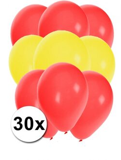 Shoppartners 30x ballonnen in spaanse kleuren