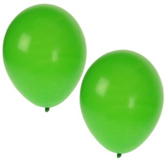 Shoppartners 50x stuks groene party verjaardag ballonnen - 27 cm - ballonnen voor helium of lucht - Feestartikelen/versiering