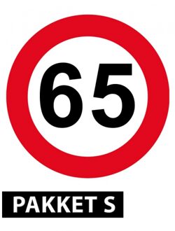 Shoppartners 65 jaar feestartikelen pakket klein