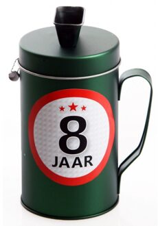 Shoppartners 8 jaar kado spaarpot/ collectebus - Fopartikelen Multikleur